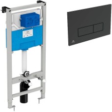Инсталляция Ideal Standard Prosys TT00007/121A6 для унитаза с Черной матовой клавишей смыва