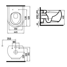 Комплект подвесной унитаз Bien Flash FLKA052N1VP0W3000 + система инсталляции Villeroy & Boch 92246100 + 92249061
