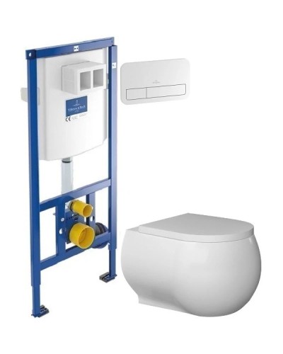 Комплект подвесной унитаз Bien Flash FLKA052N1VP0W3000 + система инсталляции Villeroy & Boch 92246100 + 92249068