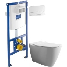 Комплект подвесной унитаз Bien Mineral MNKA052N1VP0W3000 + система инсталляции Villeroy & Boch 92246100 + 92249068