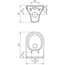 Комплект подвесной унитаз Cersanit City MZ-CITY-COn-S-DL + система инсталляции Villeroy & Boch 92246100 + 92249068