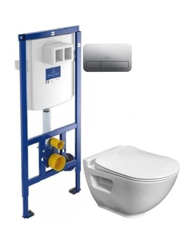 Комплект подвесной унитаз Bien Harmony HRKA052N2VP0W3000 + система инсталляции Villeroy & Boch 92246100 + 92249061