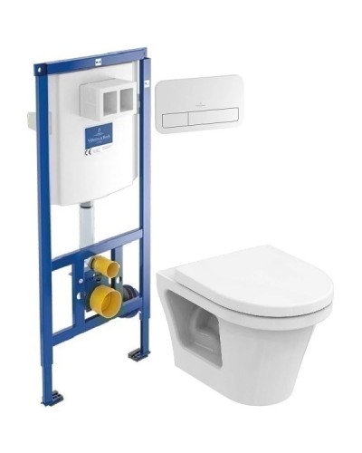 Комплект подвесной унитаз Toto CF CW132Y#NW1 + VC130 + система инсталляции Villeroy & Boch 92246100 + 92249068