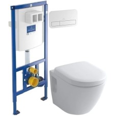 Комплект подвесной унитаз Toto NC CW762Y + VC100N + система инсталляции Villeroy & Boch 92246100 + 92249068
