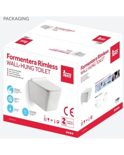 Комплект подвесной унитаз Teka Formentera 11.732.00.00 + система инсталляции Villeroy & Boch 92246100 + 92249061