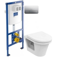 Комплект подвесной унитаз Toto CF CW132Y#NW1 + VC130 + система инсталляции Villeroy & Boch 92246100 + 92249061