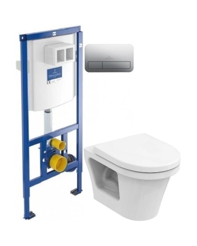 Комплект подвесной унитаз Toto CF CW132Y#NW1 + VC130 + система инсталляции Villeroy & Boch 92246100 + 92249061