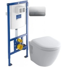 Комплект подвесной унитаз Toto NC CW762Y + VC100N + система инсталляции Villeroy & Boch 92246100 + 92249061