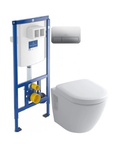 Комплект подвесной унитаз Toto NC CW762Y + VC100N + система инсталляции Villeroy & Boch 92246100 + 92249061