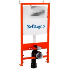 Инсталляция BelBagno BB026/BB081CR с клавишей смыва Хром глянцевый