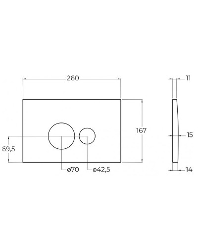 Инсталляция BelBagno BB026/BB082BL с Белой глянцевой клавишей смыва