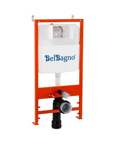 Инсталляция BelBagno BB026/BB084NERO с Черной матовой клавишей смыва