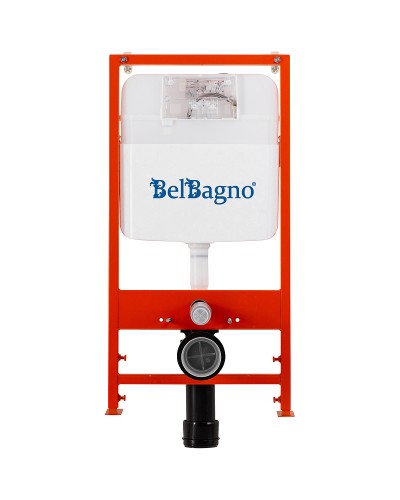 Инсталляция BelBagno BB026/BB084NERO с Черной матовой клавишей смыва