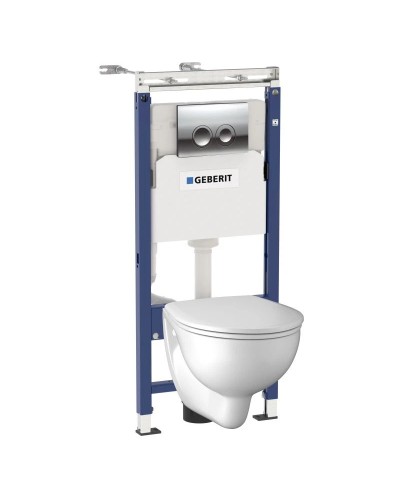 Комплект подвесной унитаз Kolo New Eco K93120000 + K90121000 + система инсталляции Geberit 458.122.21.1