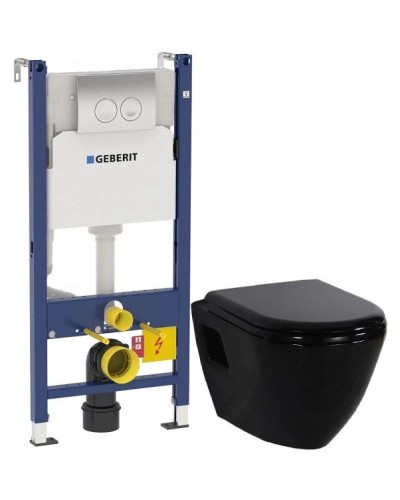 Комплект подвесной унитаз Creavit Terra TP325-11SI00E-0000 + KC0103.03.1300E + система инсталляции Geberit 458.124.21.1