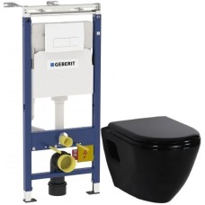 Комплект подвесной унитаз Creavit Terra TP325-11SI00E-0000 + KC0103.03.1300E + система инсталляции Geberit 458.125.11.1