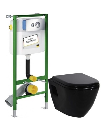 Комплект подвесной унитаз Creavit Terra TP325-11SI00E-0000 + KC0103.03.1300E + система инсталляции Viega