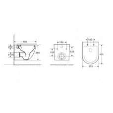 Комплект подвесной унитаз WeltWasser Merzbach 004GL-WT 10000003661 + система инсталляции Jacob Delafon E5504-NF + E4326-00