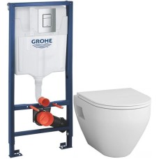 Комплект подвесной унитаз Am.Pm Spirit 2.0 C701738WH + C707857WH + система инсталляции Grohe 38772001