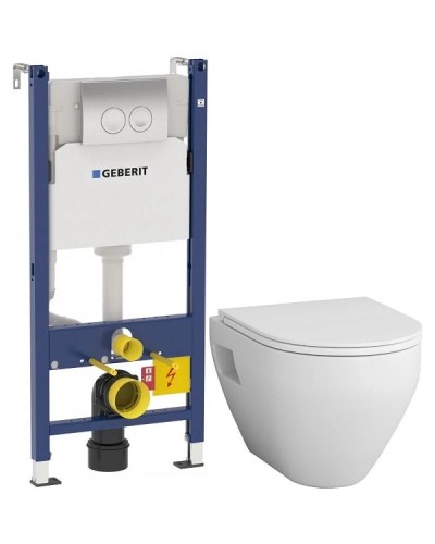 Комплект подвесной унитаз Am.Pm Spirit 2.0 C701738WH + C707857WH + система инсталляции Geberit 458.124.21.1