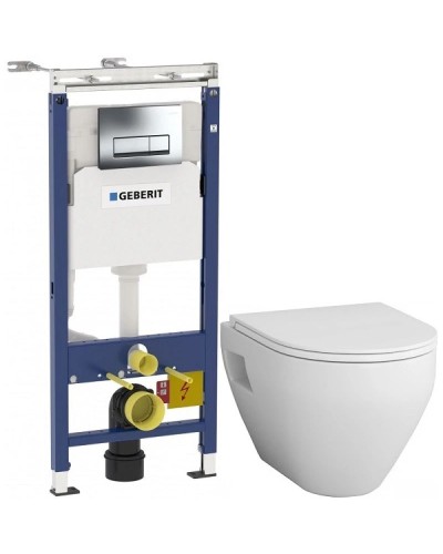 Комплект подвесной унитаз Am.Pm Spirit 2.0 C701738WH + C707857WH + система инсталляции Geberit 458.125.21.1