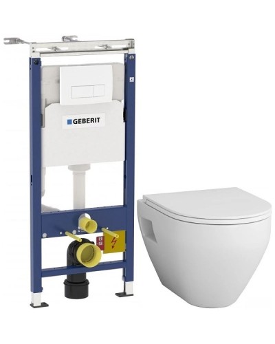 Комплект подвесной унитаз Am.Pm Spirit 2.0 C701738WH + C707857WH + система инсталляции Geberit 458.125.11.1