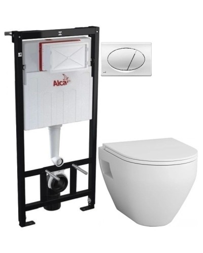 Комплект подвесной унитаз Am.Pm Spirit 2.0 C701738WH + C707857WH + система инсталляции AlcaPlast AM101/11203:1RUSSETM71