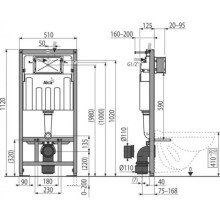 Комплект подвесной унитаз Am.Pm Spirit 2.0 C701738WH + C707857WH + система инсталляции AlcaPlast AM101/11203:1RUSSETM71