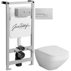 Комплект подвесной унитаз Am.Pm Inspire 2.0 C50A1700SC + система инсталляции Jacob Delafon E5504-NF + E4326-CP