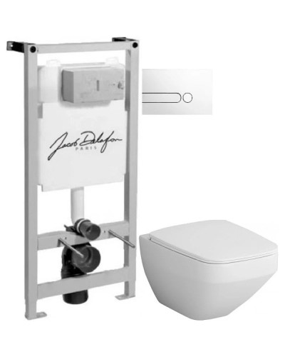 Комплект подвесной унитаз Am.Pm Inspire 2.0 C50A1700SC + система инсталляции Jacob Delafon E5504-NF + E4326-00