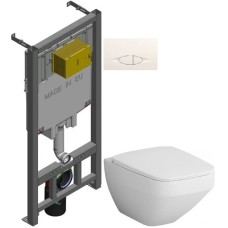 Комплект подвесной унитаз Am.Pm Inspire 2.0 C50A1700SC + система инсталляции Jacob Delafon E29025-NF + E29026-01R