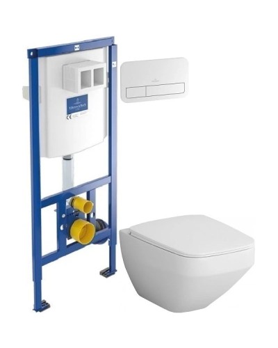 Комплект подвесной унитаз Am.Pm Inspire 2.0 C50A1700SC + система инсталляции Villeroy & Boch 92246100 + 92249068