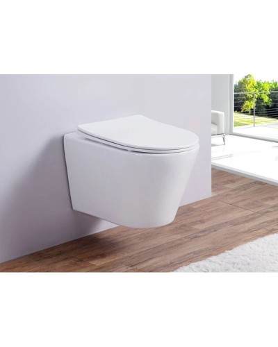 Комплект подвесной унитаз Esbano Clavel ESUPCLAVW + система инсталляции Jacob Delafon E24156-NF + E20859-7-BMT