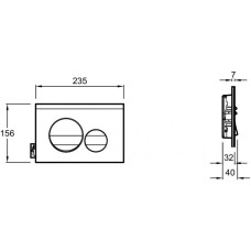 Комплект подвесной унитаз Esbano AZALEA ESUPAZALBM + система инсталляции Jacob Delafon E24156-NF + E20859-7-BMT