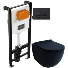 Комплект подвесной унитаз Esbano Garcia ESUPGARCBM + система инсталляции Jacob Delafon E24156-NF + E20859-7-BMT