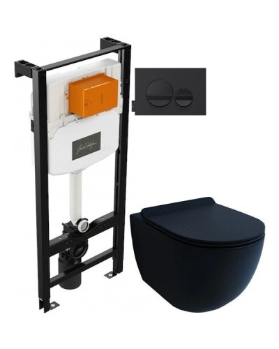 Комплект подвесной унитаз Esbano Garcia ESUPGARCBM + система инсталляции Jacob Delafon E24156-NF + E20859-7-BMT