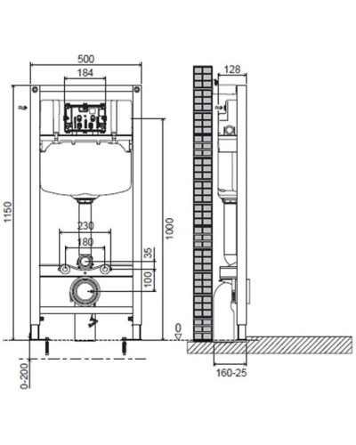 Комплект подвесной унитаз Laufen Pro 8.2096.6.000.000.1 + 8.9896.6.000.000.1 + система инсталляции Jacob Delafon E24156-NF + E20859-7-BMT