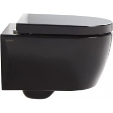 Комплект подвесной унитаз SSWW CT2038BLACK + система инсталляции Jacob Delafon E24156-NF + E20859-7-BMT