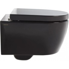 Комплект подвесной унитаз SSWW CT2038BLACK + система инсталляции Jacob Delafon E24156-NF + E20859-7-BMT