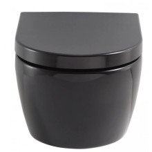 Комплект подвесной унитаз SSWW CT2038BLACK + система инсталляции Jacob Delafon E24156-NF + E20859-7-BMT