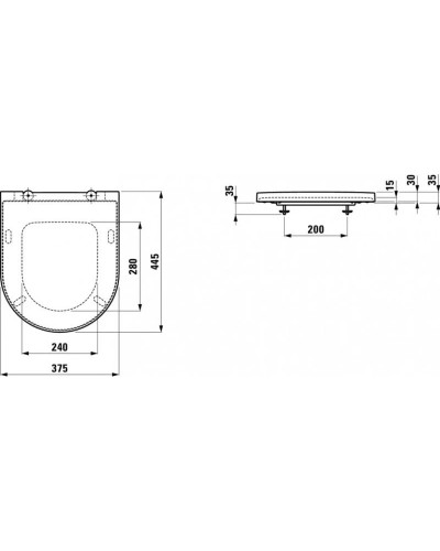 Комплект подвесной унитаз Laufen Kartell by Laufen 8.2033.6.000.000.1 + 8.9133.1.000.000.1 + система инсталляции Jacob Delafon E24156-NF + E20859-7-BMT