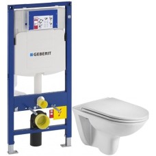 Комплект подвесной унитаз WeltWasser Baarbach 004GL-WT 10000003811 + система инсталляции Geberit 111.300.00.5