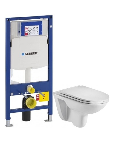 Комплект подвесной унитаз WeltWasser Baarbach 004GL-WT 10000003811 + система инсталляции Geberit 111.300.00.5