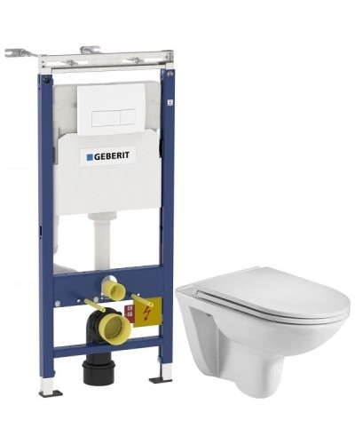 Комплект подвесной унитаз WeltWasser Baarbach 004GL-WT 10000003811 + система инсталляции Geberi 458.125.11.1