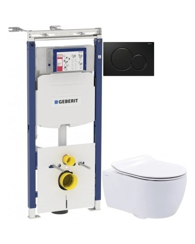 Комплект подвесной унитаз SSWW NC2038 + система инсталляции Geberit 111.362.00.5 + 115.770.DW.5