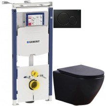 Комплект подвесной унитаз Esbano AZALEA ESUPAZALBM + система инсталляции Geberit 111.362.00.5 + 115.770.DW.5