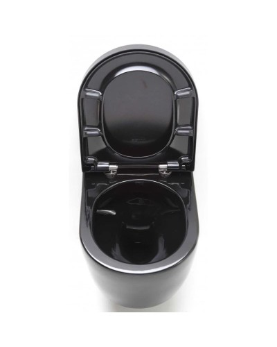 Комплект подвесной унитаз SSWW CT2038BLACK + система инсталляции Geberit 111.362.00.5 + 115.770.DW.5