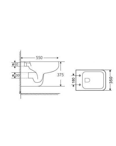 Комплект подвесной унитаз Orange C03-100W + система инсталляции Grohe 38721001