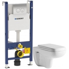 Комплект подвесной унитаз Orange C03-100W + система инсталляции Geberit 458.124.21.1