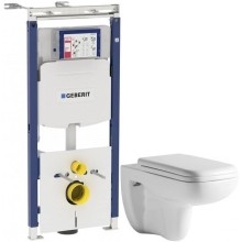 Комплект подвесной унитаз Orange C03-100W + система инсталляции Geberit 111.362.00.5